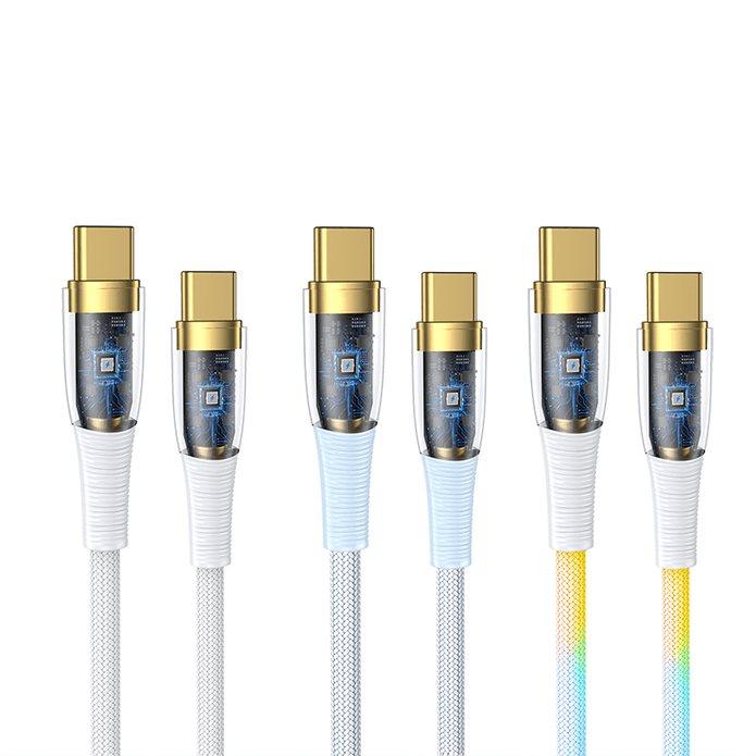 Oneday AA01 65W Type-c to Type-c and 30W Type-c to IPH 120cm  Fast Charging Data Cable