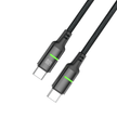 Oneday Hot sale AA02 60W Type-c to Type-c and 30W Type-c to IPH Intelligent 100cm LED Fast Charging Data Cable