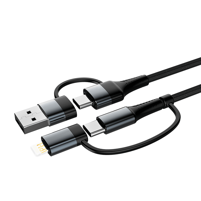 Oneday Hot Sale AA05 USB to IPH: 5V3A & USB to Type-c: 5V3A & Type-c to Type-c: 20V3A PD 60W & Type-c to IPH: 9V3A PD 30W 100cm Muti-function Fast Charging Data Cable