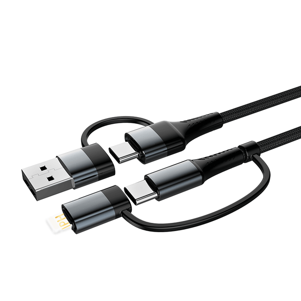 Oneday Hot Sale AA05 USB to IPH: 5V3A & USB to Type-c: 5V3A & Type-c to Type-c: 20V3A PD 60W & Type-c to IPH: 9V3A PD 30W 100cm Muti-function Fast Charging Data Cable