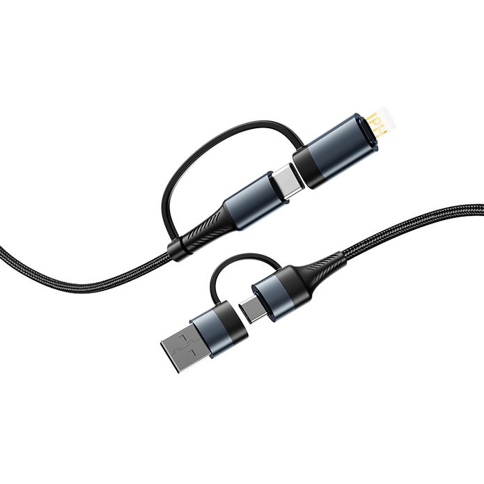 Oneday Hot Sale AA05 USB to IPH: 5V3A & USB to Type-c: 5V3A & Type-c to Type-c: 20V3A PD 60W & Type-c to IPH: 9V3A PD 30W 100cm Muti-function Fast Charging Data Cable