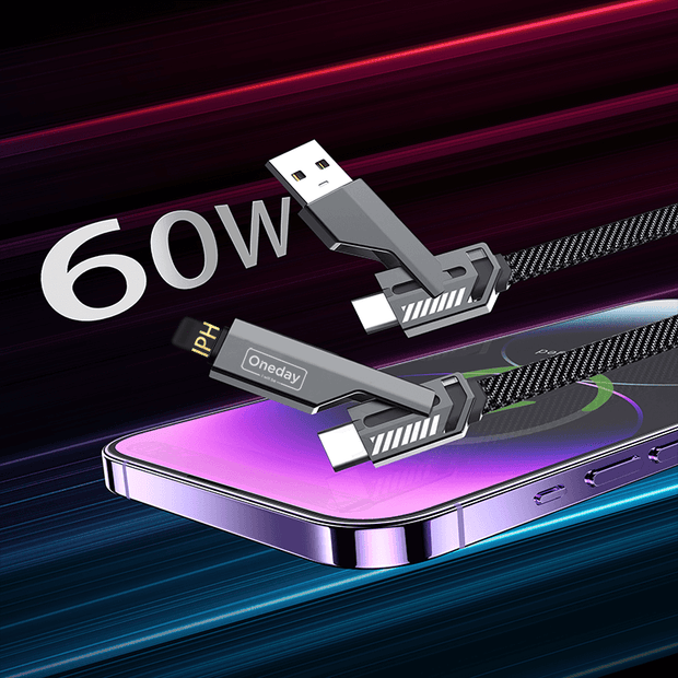 Oneday AA06 100cm Muti-function fast charging data cable