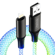AA07 USB to TYPEC/22.5W USB to IPH/66W TYPEC to TYPEC/30W TYPEC to IPH 100cm Muti-colour RGB fast charging data cable