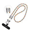 AA08 60W T-ypec to T-ypec/30W T-ypec to IPH 120cm necklace fast charging data cable