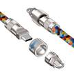 AA08 60W T-ypec to T-ypec/30W T-ypec to IPH 120cm necklace fast charging data cable