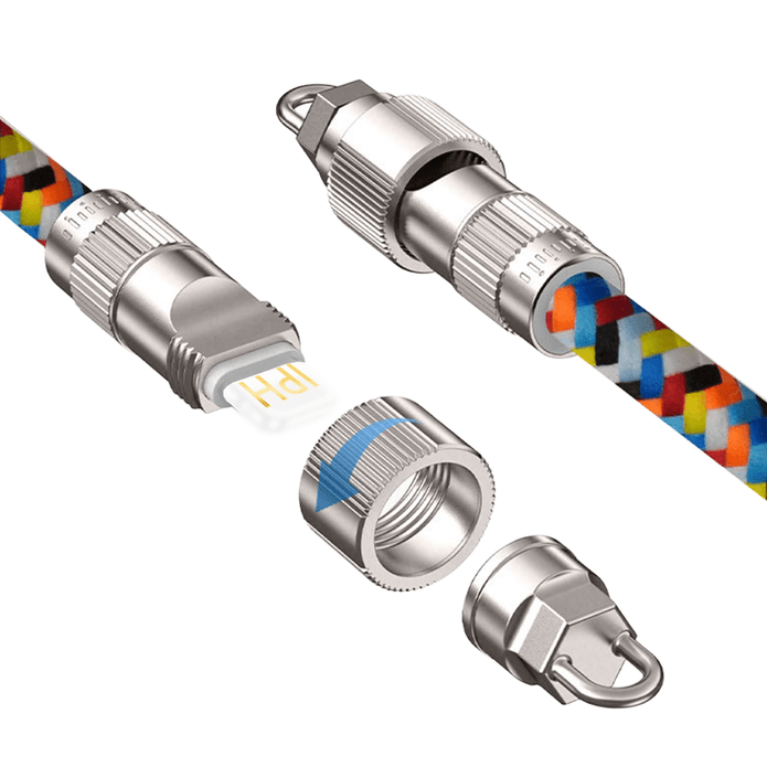 AA08 60W T-ypec to T-ypec/30W T-ypec to IPH 120cm necklace fast charging data cable