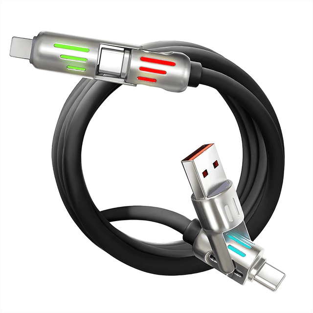 AA13 4 in 1 Alluminum 100cm/200cmfast charging data cable