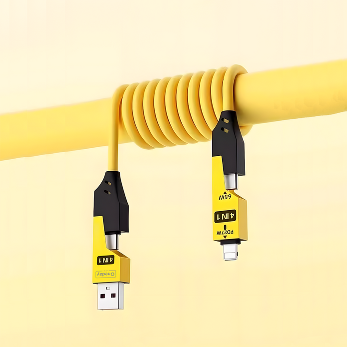 Oneday customize AA15 4 in 1 Alluminum 120cm  fast charging data cable