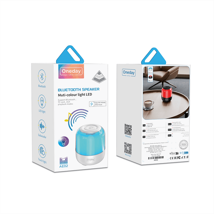 Oneday AE02 Multi-Colour light LED Blue tooth speaker