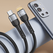 DA01 USB to T-ypec /USB to IPH 60W T-ypec to T-ypec /30W T-ypec to IPH 100cm alluminum & braid charging data cable