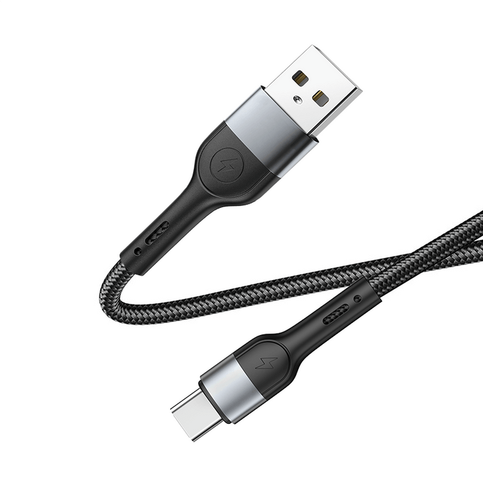 DA01 USB to T-ypec /USB to IPH 60W T-ypec to T-ypec /30W T-ypec to IPH 100cm alluminum & braid charging data cable