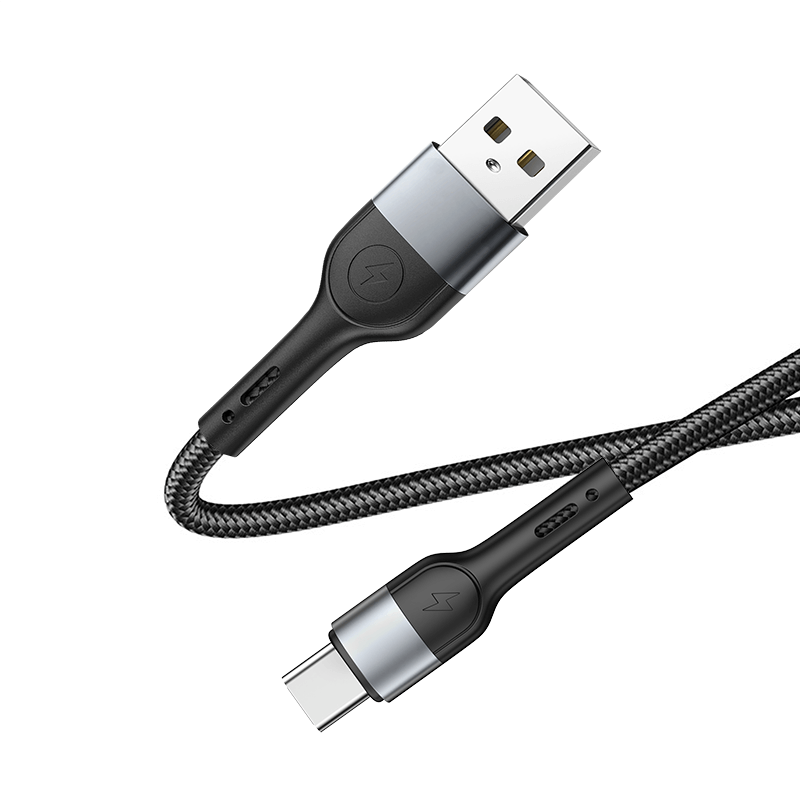 DA01 USB to T-ypec /USB to IPH 60W T-ypec to T-ypec /30W T-ypec to IPH 100cm alluminum & braid charging data cable