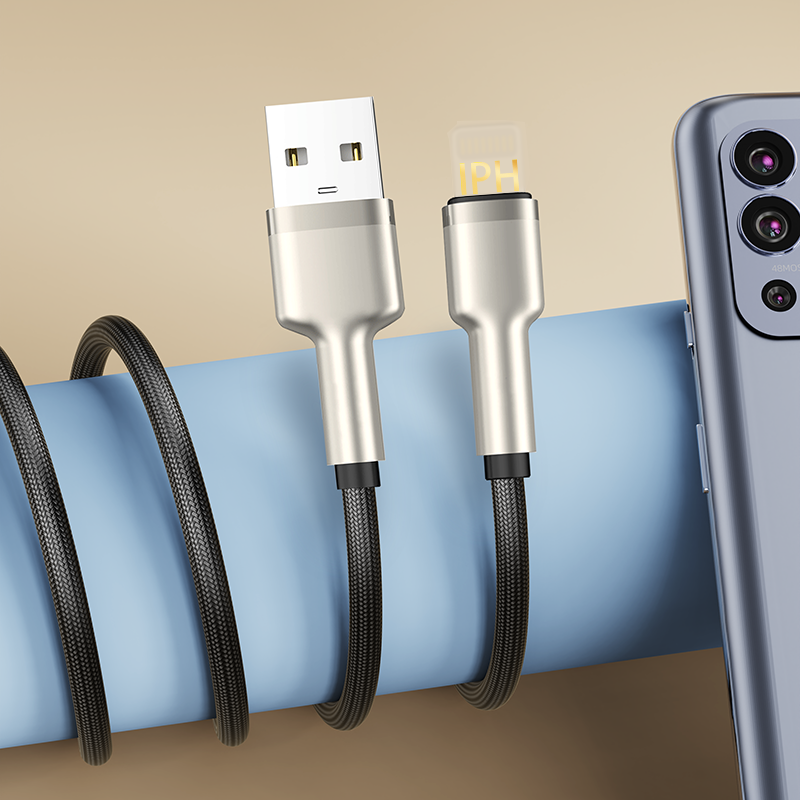 DA03 USB to T-ypec / USB to IPH 60W T-ypec to T-ypec /30W T-ypec to IPH 100cm alluminum & braid  charging data cable