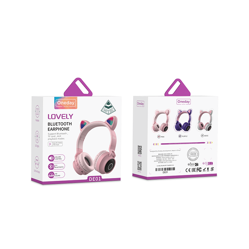 Oneday DE01 Lovely Blue tooth headphone