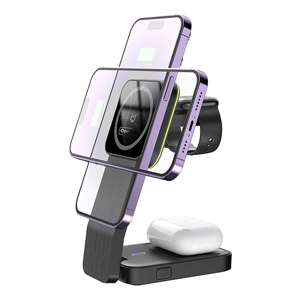 Oneday DQ06 15W 3 IN 1 Stand Wireless charger