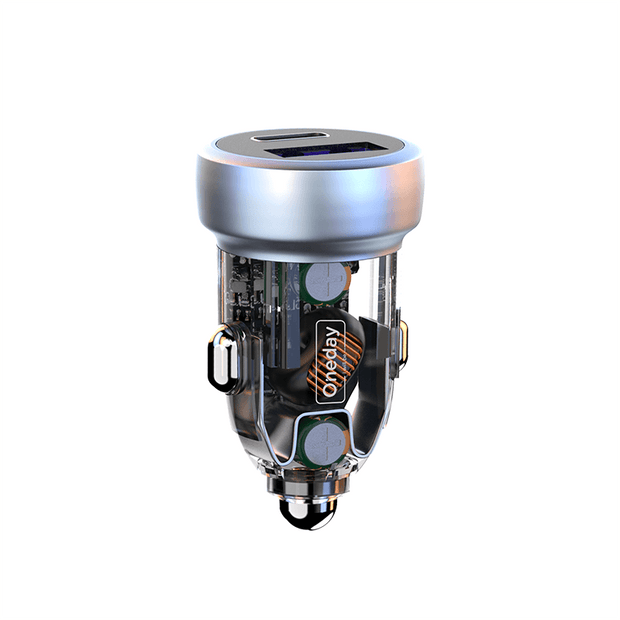 Oneday Customized DR01 52.5W USB +Type-c dual port fast mini car charger