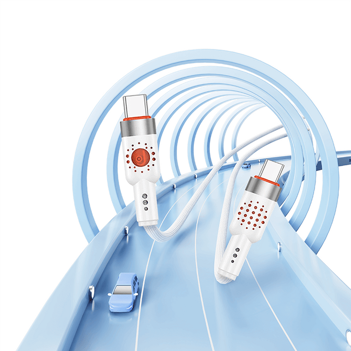 EA01 USB to T-ypec/ USB to IPH/ 60W T-ypec to T-ypec/ 30W T-ypec to IPH 100cm braid charging data cable