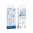 EA01 USB to T-ypec/ USB to IPH/ 60W T-ypec to T-ypec/ 30W T-ypec to IPH 100cm braid charging data cable