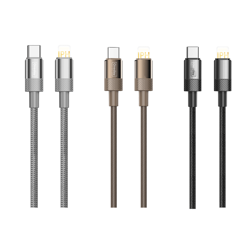 EA05 60W T-ypec to T-ypec /30W T-ypec to IPH 100cm braid fast charging data cable