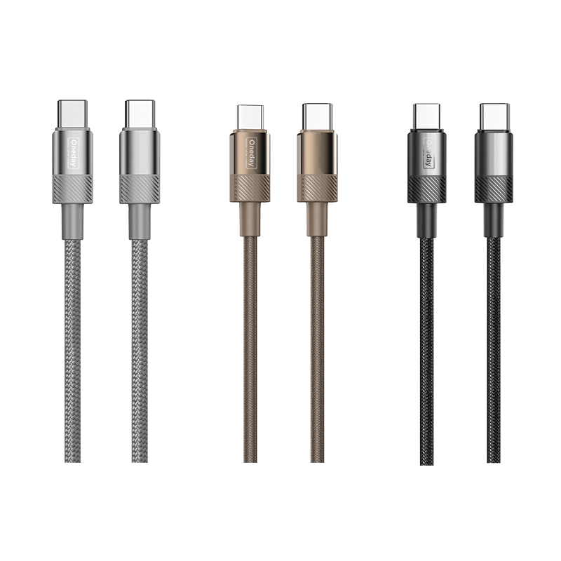 EA05 60W T-ypec to T-ypec /30W T-ypec to IPH 100cm braid fast charging data cable