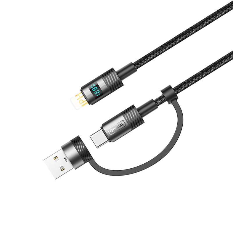 EA07 Max 60W 2 in 1 / Max 30W 2 in 1  Digital fast charging cable