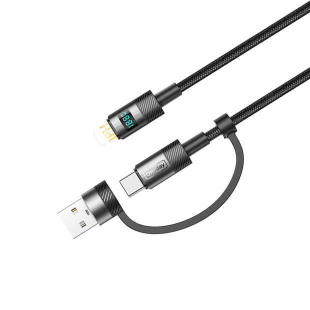 EA07 Max 60W 2 in 1 / Max 30W 2 in 1  Digital fast charging cable