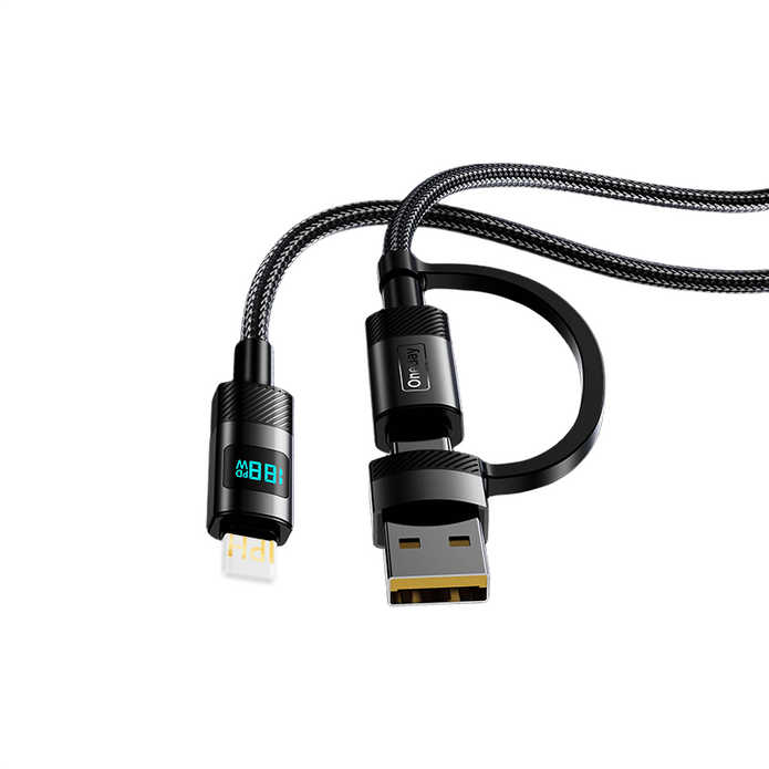 EA07 Max 60W 2 in 1 / Max 30W 2 in 1  Digital fast charging cable