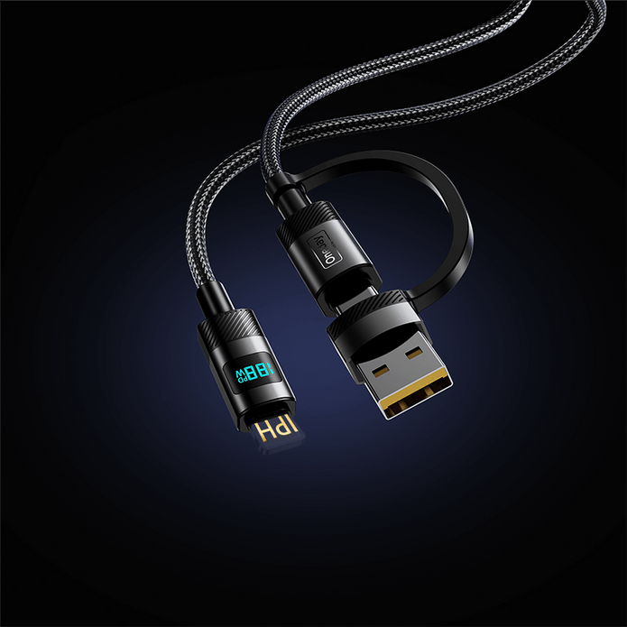 EA07 Max 60W 2 in 1 / Max 30W 2 in 1  Digital fast charging cable