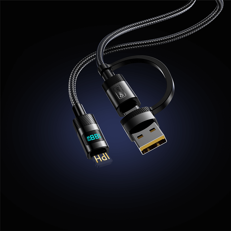 EA07 Max 60W 2 in 1 / Max 30W 2 in 1  Digital fast charging cable