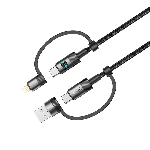 EA08 Max 60W 4 in 1  Digital fast charging cable