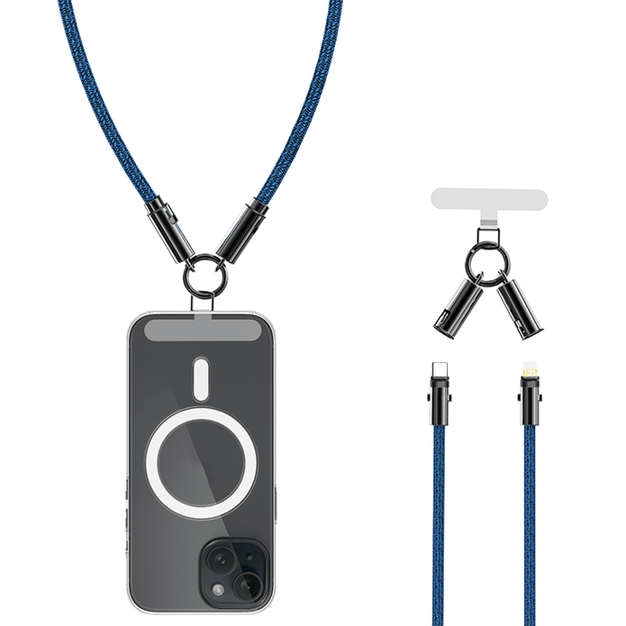 EA10 60W T-ypec to T-ypec /30W T-ypec to IPH  Phone strap 100cm braid fast charging data cable