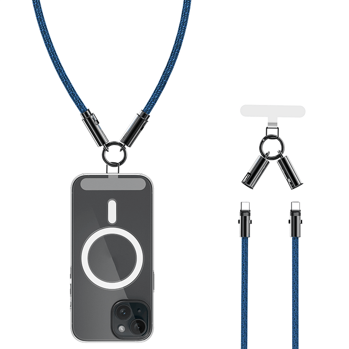 EA10 60W T-ypec to T-ypec /30W T-ypec to IPH  Phone strap 100cm braid fast charging data cable