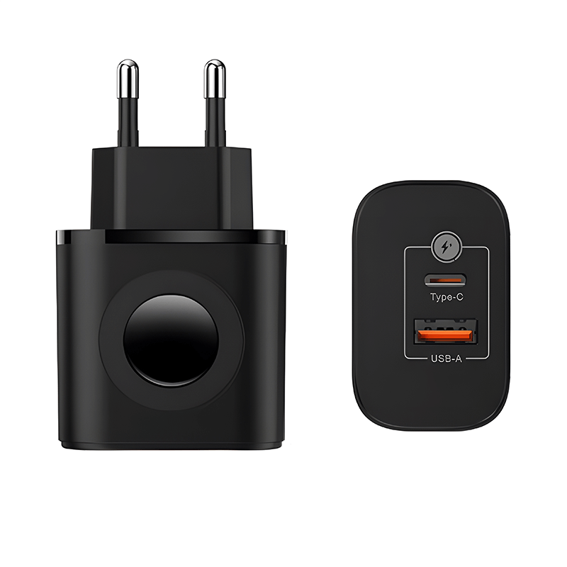 Customizable Oneday EC06 EU/US/UK 23W PD Charger & 3W Watch 2 in 1 Wireless Charger Fast Charging Wall Cell Phone Charger