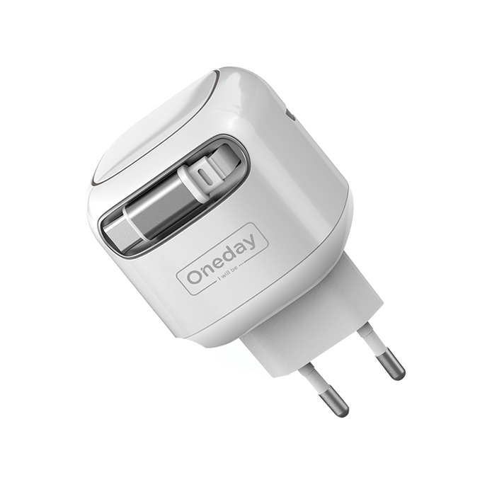 Customizable Oneday EC07 EU/US/UK Mini One 65W Super Adapter Fast Charging Wall Cell Phone Charger with Flexible T-ypec Cable