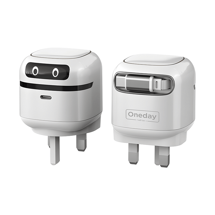 Customizable Oneday EC07 EU/US/UK Mini One 65W Super Adapter Fast Charging Wall Cell Phone Charger with Flexible T-ypec Cable