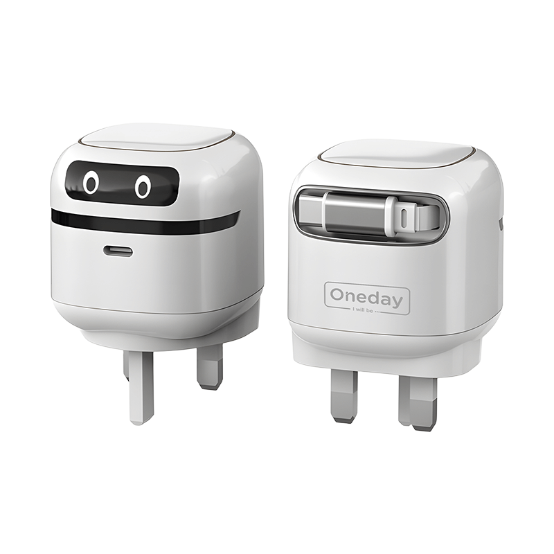 Customizable Oneday EC07 EU/US/UK Mini One 65W Super Adapter Fast Charging Wall Cell Phone Charger with Flexible T-ypec Cable