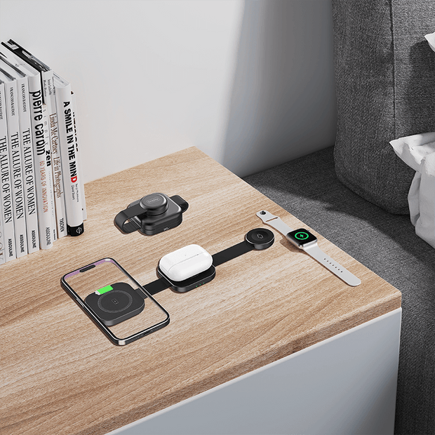 Oneday EQ03 Foldable unique 3 IN 1 wireless charger