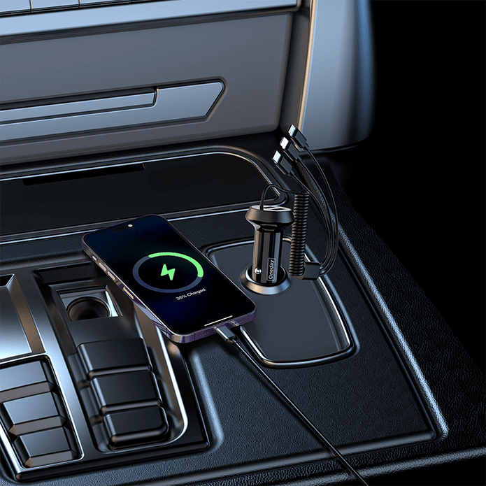 Oneday Customized ER01  USB  / TYPEC + IPH + MICRO cable 3 IN 1 car charger