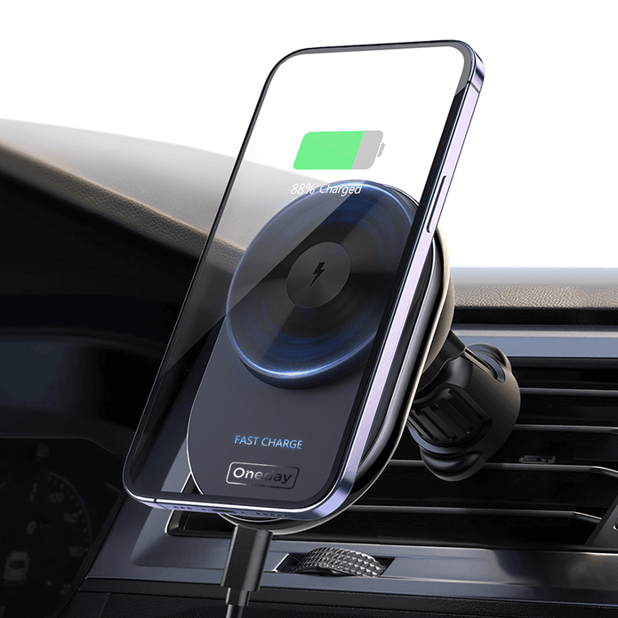 Oneday EW04  Magnetic Mobile fast charging car holder For outlet in car