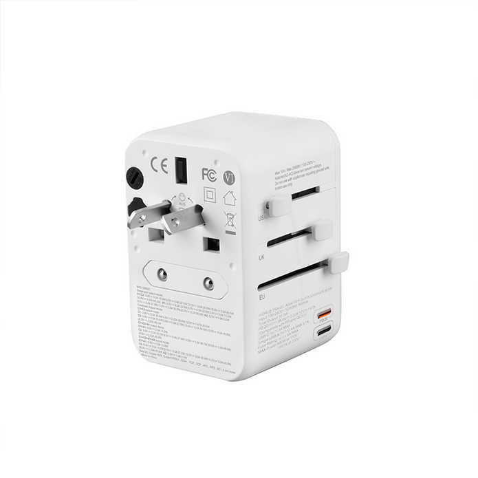 Customizable Oneday IC03 EU / US / UK 3 in 1) Multi-function Travel Adapter & Charger Super Adapter Fast Charging Wall Cell Phone Charger