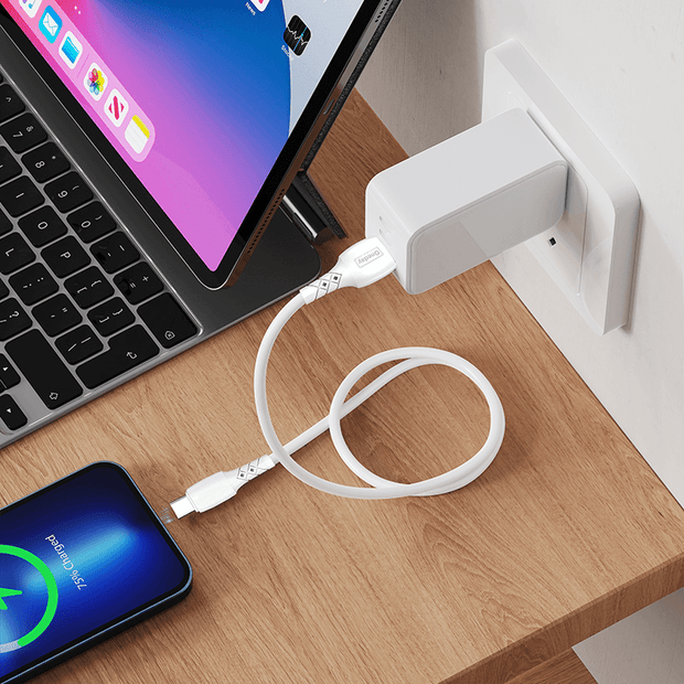 NA01 USB to T-ypec/USB to IPH/60W T-ypec to T-ypec/30W T-ypec to IPH 100cm TPE charging data cable