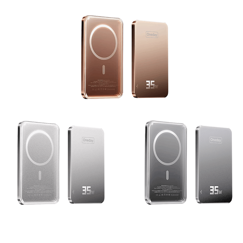 NB13 Wana QI-15W & PD-20W 5000mah magnetic alluminum  Fast charging wireless power bank