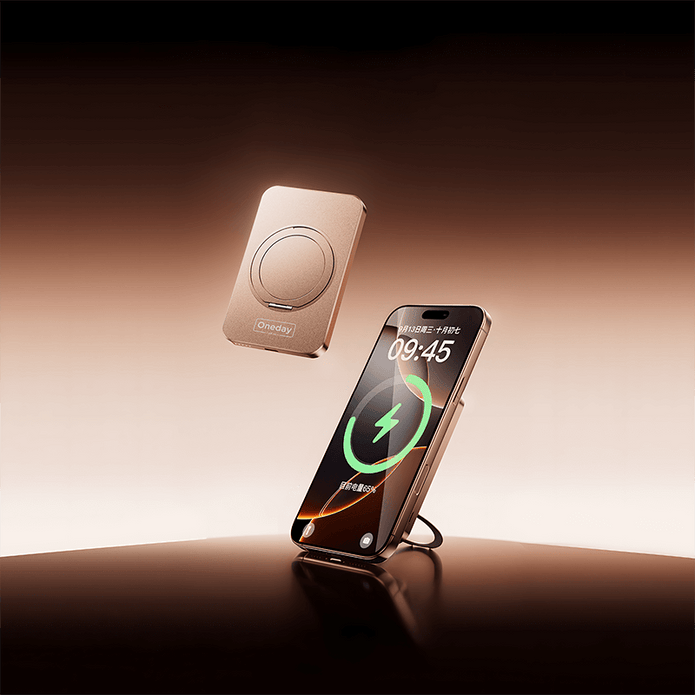 NB14 Hinna QI-15W & PD-20W 5000mah magnetic alluminum  Fast charging wireless power bank