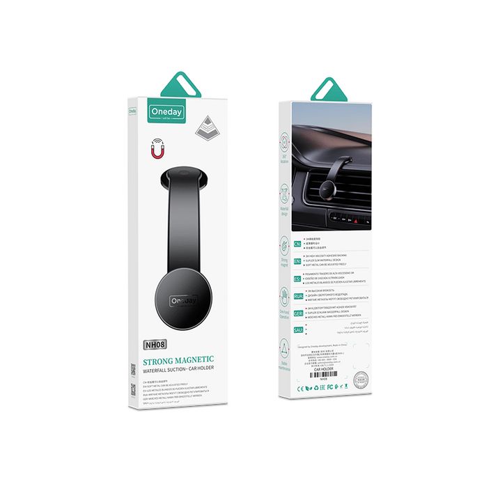 Oneday Customized NH08 Waterfall aluminum memory Suction car holder