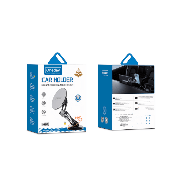 Oneday Customized NH12 Magnetic aluminum car holder Paste on a flat position