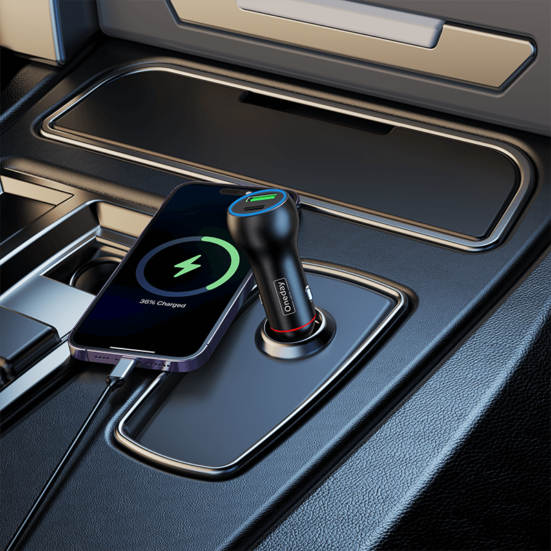 Oneday Customized NR07 48W USB + Type-c  dual port fast car charger