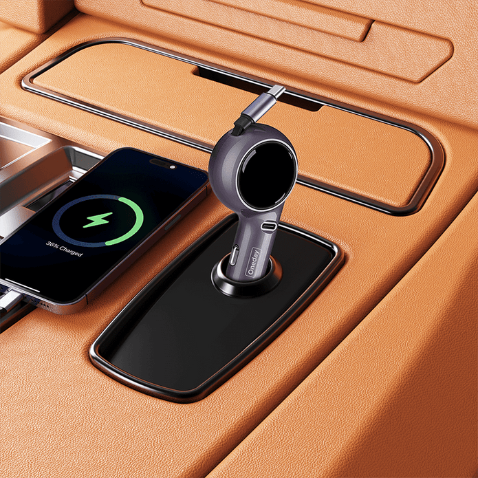Oneday Customized NR08 60W TYPEC  + Flaxible typec cable singleport fast car charger
