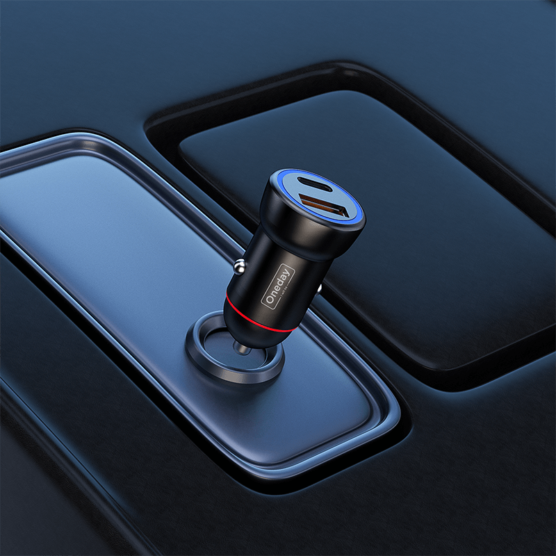 Oneday Customized NR09 48W USB +  TYPEC  dual port fast car charger