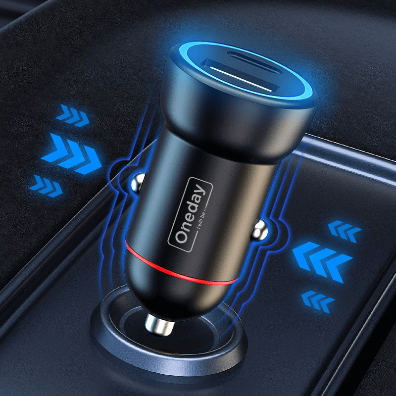 Oneday Customized NR09 48W USB +  TYPEC  dual port fast car charger