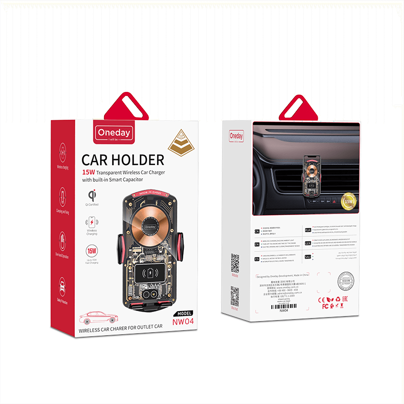 Oneday NW04 Infrared scanning wireless car charger For outlet in car